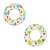 Bestway inflatable swimming ring with fruit and tropical leaf design, 61 cm