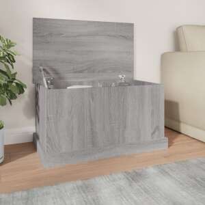 vidaXL Cufăr de depozitare din lemn asamblat, Sonoma Grey, 70x40x38 cm - Depozitare și organizare