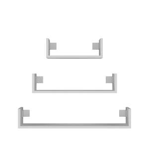 Mobi 3P стенен рафт 3db #бял  