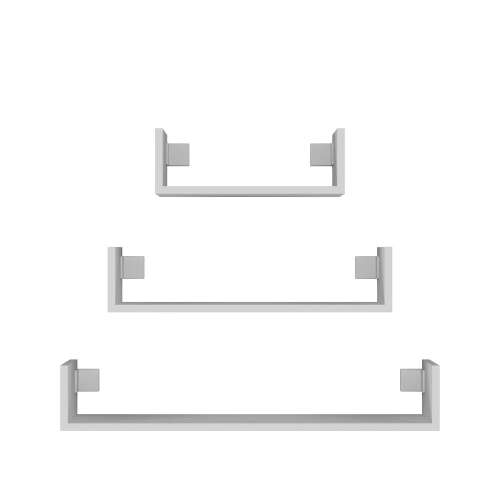 Mobi 3P fali polc 3db fehér, set of 3 white wall shelves