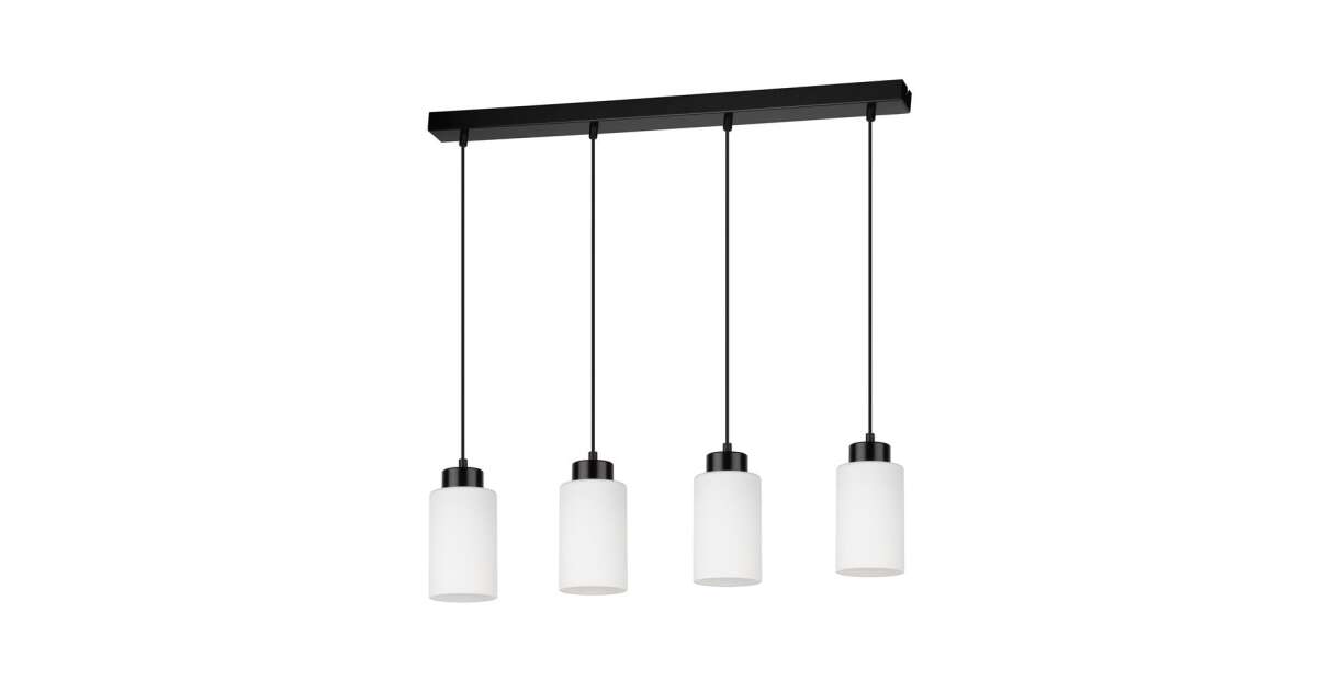 Bosco pendant lamp E27 socket, 1 bulb, 60W, black and white