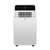 Home ACH 12000 mobile air conditioner, front view, white and black