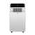 Home ACH 12000 mobile air conditioner, front view, white and black