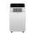 Home ACH 12000 mobile air conditioner, front view, white and black