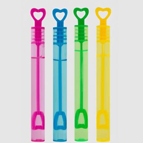 4 Neonfarbene Blasenstäbe, herzförmige Stäbe, Zauberblasen, Kinderspielzeug, Outdoor-Spaß