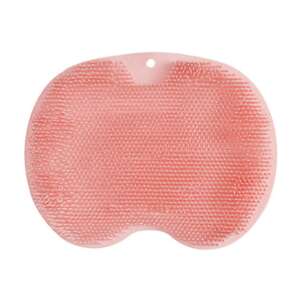 Covor de masaj pentru picioare din silicon roz, cu ventuze, antiderapant, pentru duș sau baie - Aparate masaj pentru picioare