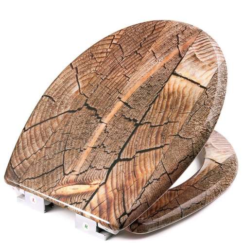 SmileHOME by Pepita duroplaszt WC ülőke lassan záródó fedéllel - Fa #barna