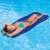 Intex inflatable mesh pool float, woman relaxing on the float in the pool