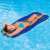 Intex inflatable mesh pool float, woman relaxing on the float in the pool