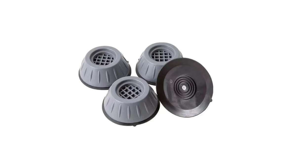 Round vibration damping feet
