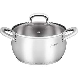 Lamart LT1159 stainless steel pot with glass lid, 2.6 liter capacity - Cookware & bakeware
