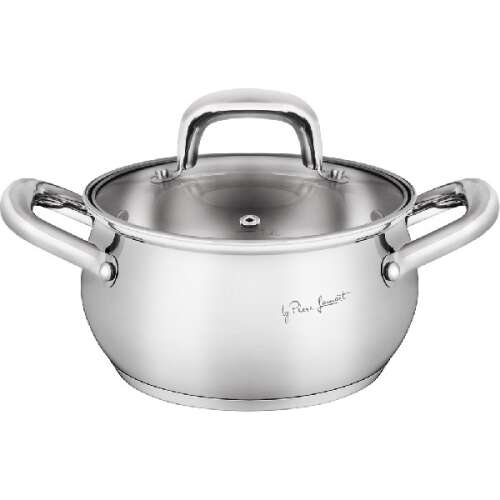 Саксия от неръждаема стомана Pierre Lamart с капак от стъкло, капацитет 1,8 литра