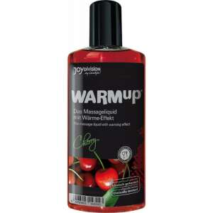 Joydivision WARMup Cherry Massage Liquid mit Wärme-Effekt, 150 ml, klinisch getestet - Gleitmittel für den Intimbereich