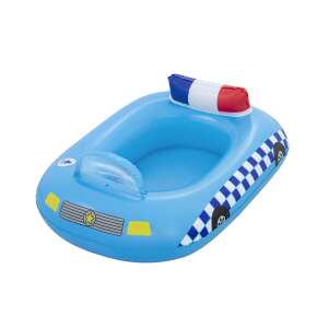 Bestway Polizei-Auto aufblasbares Boot, 97x74 cm, blau, für Kinder, Poolspielzeug - Schlauchboote, Paddel