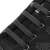 Black elastic silicone no-tie shoelaces in black sneakers