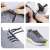 How to use black elastic silicone no-tie shoelaces
