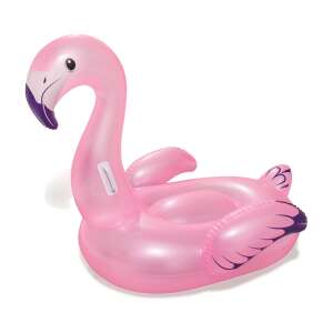 Bestway Aufblasbarer Flamingo mit Handläufen - 127x127 cm 60185680 Schwimmreifen für Kinder