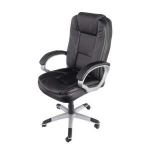 Office Comfort - Bürodrehstuhl aus Öko-Leder - Schwarz