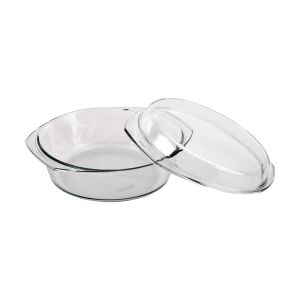 Simax 2.5 Liter Round Glass Casserole Dish with Lid - Kitchen & dining
