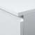 Close-up of Balkezes White Desk Corner Detail