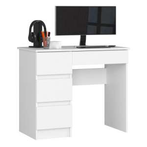 Left-handed desk with drawer P77_90 #white