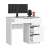 White computer desk with 4 drawers, Jobbkezes Íróasztal fiókkal P77_90 #fehér