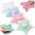 Set of 4 silicone sink drain filters in white, blue, pink, and green, star shaped, for catching food scraps and hair