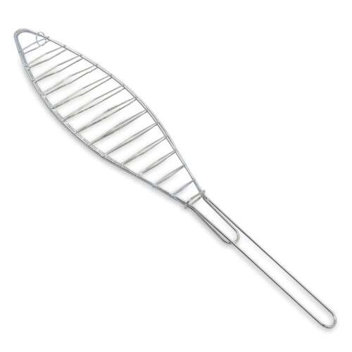 Összecsukható halgrill, 42x9 cm, BBQ grill halakhoz, rozsdamentes acél, könnyen használható - BBQ