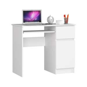 Rechtshänder Computertisch mit Regal P77_90 - Weitere Farben