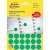 Avery Zweckform green round marking dots packaging, 18mm diameter, 1056 labels.