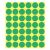 Label sticker, o18mm, for marking, 24 labels/sheet, 44 sheets/box, Avery green 83064096