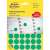 Avery Zweckform green marking dots, 18mm diameter, 1056 dots per pack, for marking, organizing, and designing