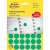 Avery Zweckform green marking dots, 18mm diameter, 1056 dots per pack, for marking, organizing, and designing