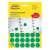 Avery Zweckform green marking dots, 18mm diameter, 1056 dots per pack, for marking, organizing, and designing