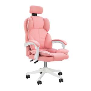 Timeless Tools Lux pink office chair with headrest and adjustable backrest - Office chair