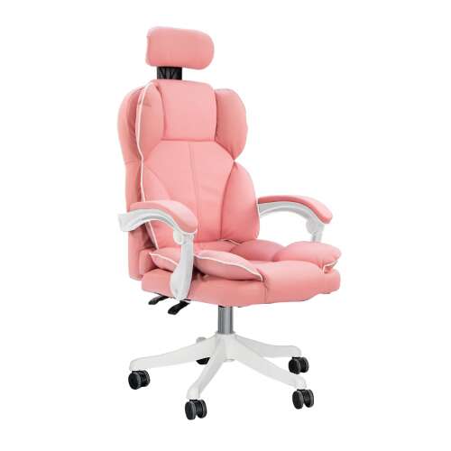 Timeless Tools Lux rózsaszín irodai forgószék fejtámlával és dönthető háttámlával