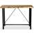 vidaXL bárasztal újrahasznosított fa asztallappal és fekete fém váz