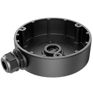 Hikvision DS-1280ZJ-DM18(BLACK) čierna hliníková spojovacia krabica pre bezpečnostné kamery, šikmý pohľad - Hikvision