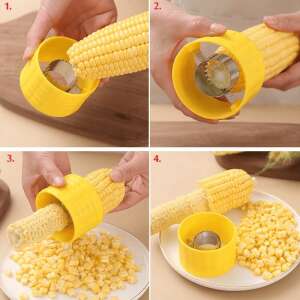 How to use corn peeler, corn peeler steps, corn peeler instructions, corn peeler demonstration, corn peeler in action, corn peeler for easy corn removal, corn peeler for quick corn preparation, corn peeler for fast corn kernels, corn peeler for perfect corn kernels, corn peeler for effortless corn preparation - Peeler
