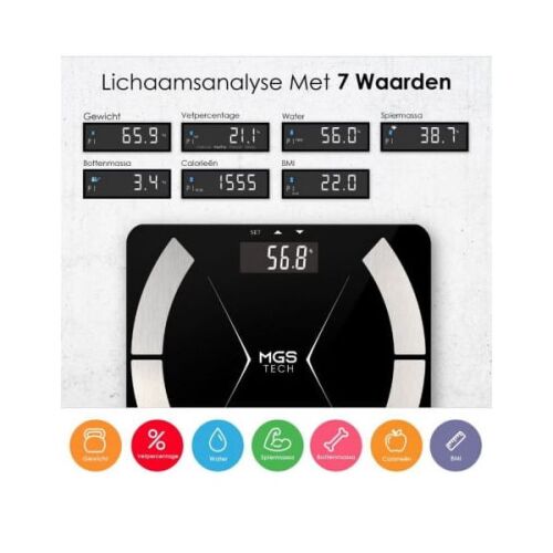 MGS Tech Digitális Fürdőszobai Mérleg - BMI - 180 kg 134613350