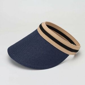 Dark Blue Women's Summer Sun Hat with Sun Visor 135191764 - Women's Hat