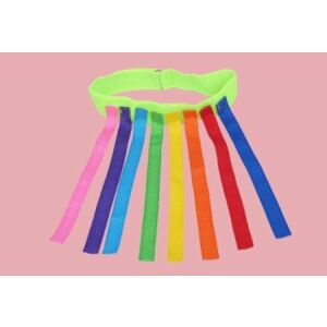 Színes Farkasfogó Game - Movement Development Belt - 80 cm, colorful tails, outdoor skill game - Nonbrand Developmental Toy for Preschooler