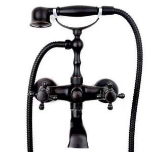 TRENDY S antique black bathtub faucet with shower set, wall mounted, two handle - Trendy S Faucet