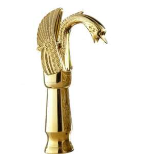 TRENDY S gold swan faucet, single handle, bathroom sink faucet - Trendy S Faucet