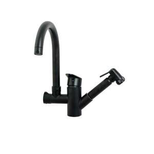 Trendy's kitchen faucet with pull-out spray, matte black - Trendy S Faucet