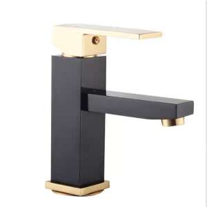 TRENDY S Black and Gold Bathroom Sink Faucet - Trendy S Faucet