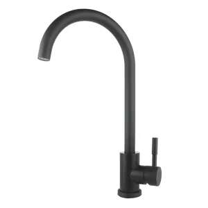 TRENDY S Swan fekete konyhai csaptelep beépített keverővel - Trendy S Csaptelep