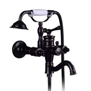 TRENDY S Antik Fekete Fali Kádtöltő Csaptelep - Trendy S Csaptelep