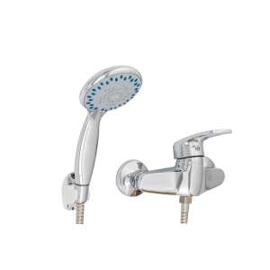 TRENDY S fali zuhanycsaptelep zuhanyrózsával, króm - Trendy S Csaptelep