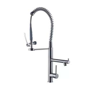 TRENDY S Professzionális Mosogatócsaptelep, szatén, rozsdamentes acél - Trendy S Csaptelep